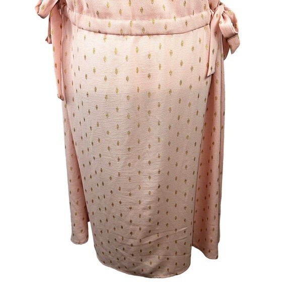 NWT Juicy Couture Blush Pink Gold Sleeveless Dress XXL Lightweight Cinched Waist - Picture 9 of 12